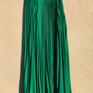 Vintage Long Emerald Green Skirt